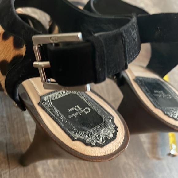 Christian Dior Leopard and Wood Heels - Picture 15 of 16